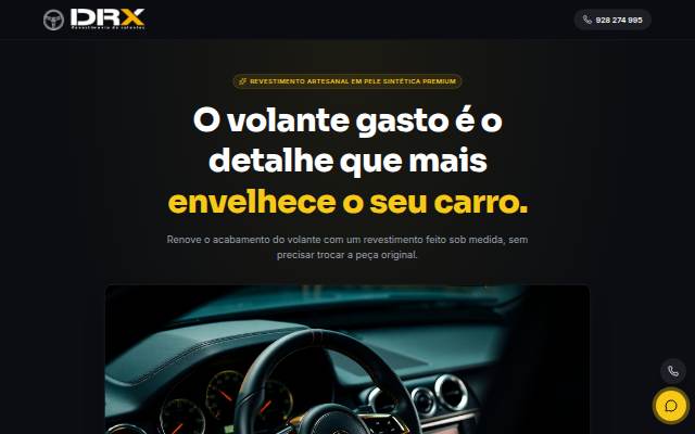 Escaparate de DRX Revestimento de Volantes