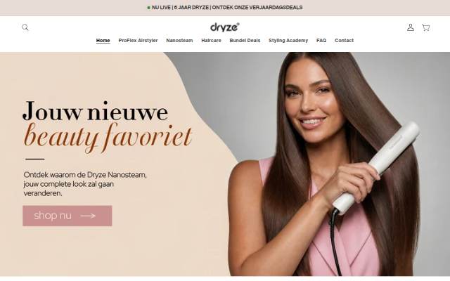 Dryze.nl storefront