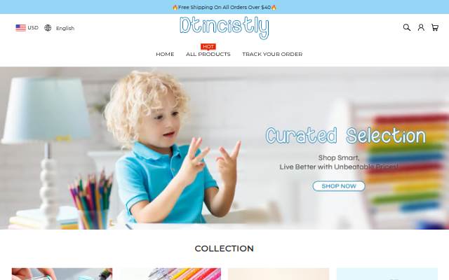 Dtincistly storefront