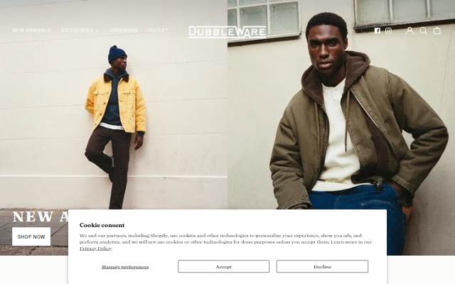 Dubbleware storefront