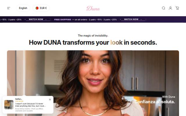 Startseite von DUNA SHAPE