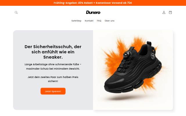 Dunero storefront