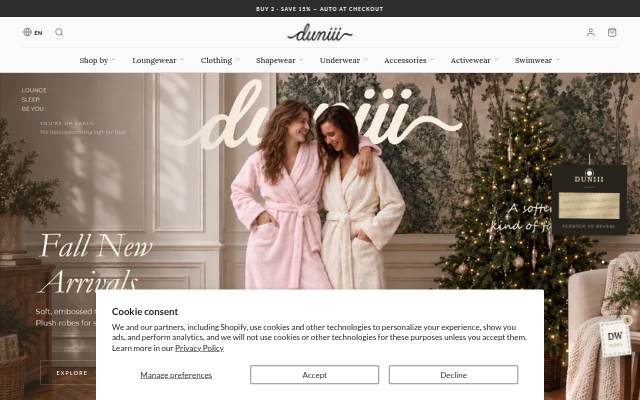 Duniii storefront