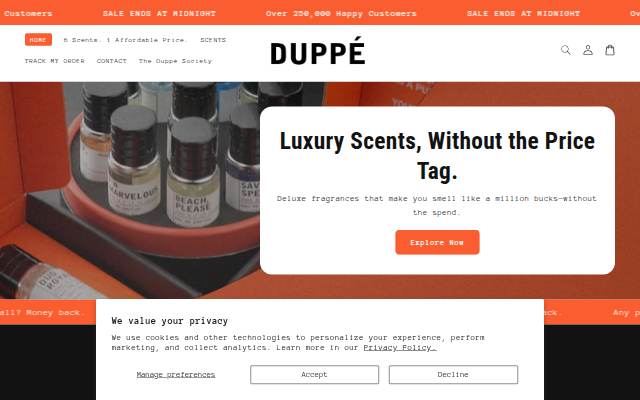 Duppe Scents storefront