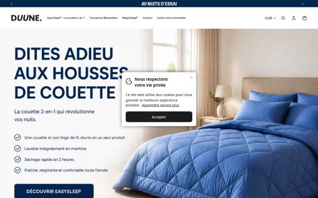 Duune storefront