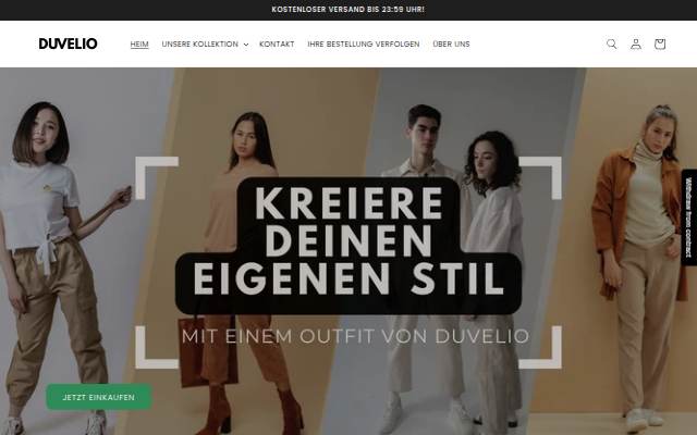 Duvelio storefront