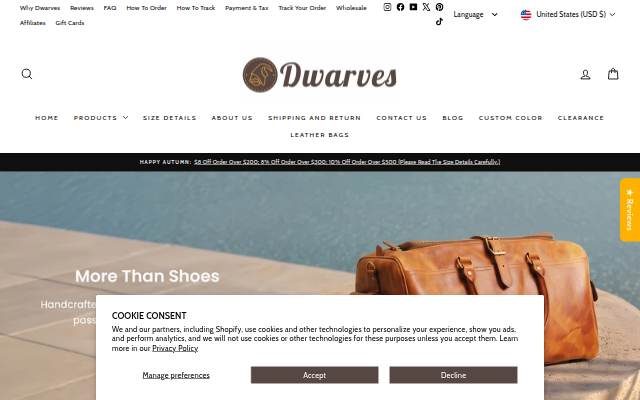 Dwarves Shoes storefront