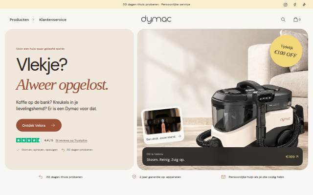 Dymac storefront