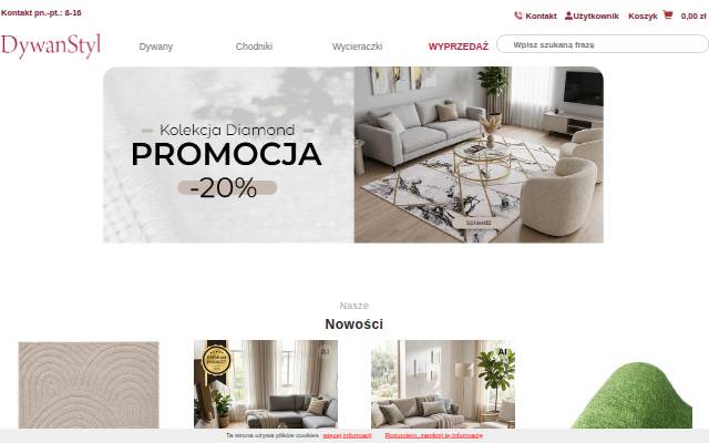 Dywany, wykładziny storefront