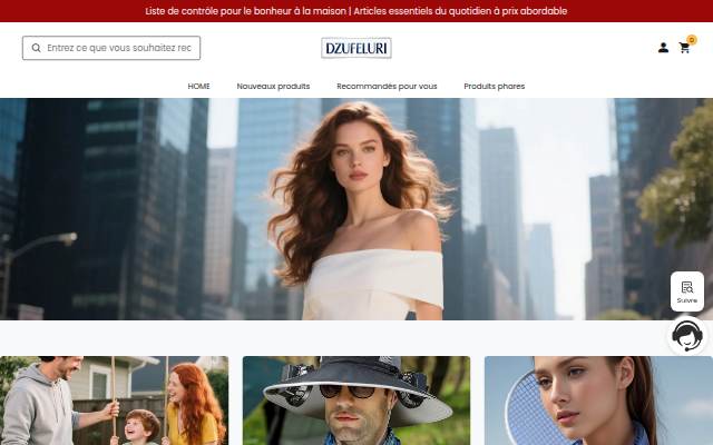 Centre commercial en ligne storefront