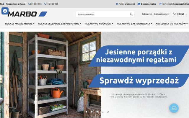 Startseite von www.e-regaly.pl