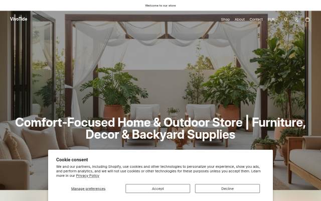 VivoTide storefront