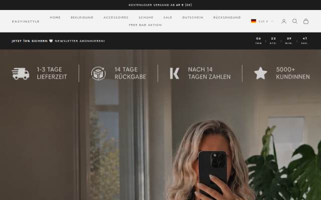 easyinstyle storefront