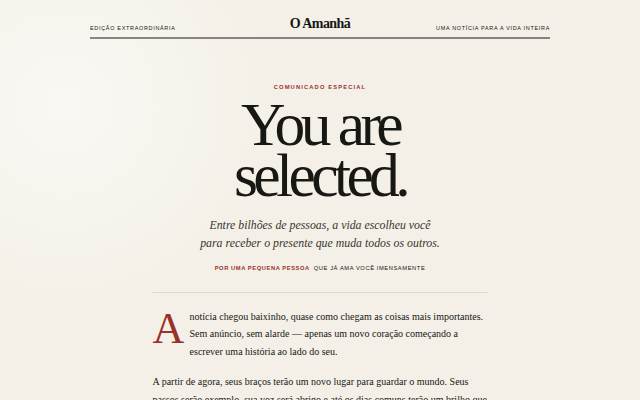 You Are Selected — Edição Especial storefront