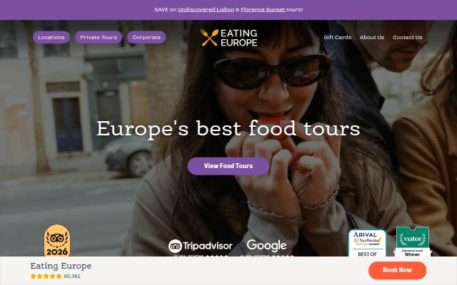 Startseite von Eating Europe