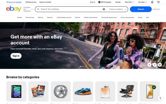 eBay storefront