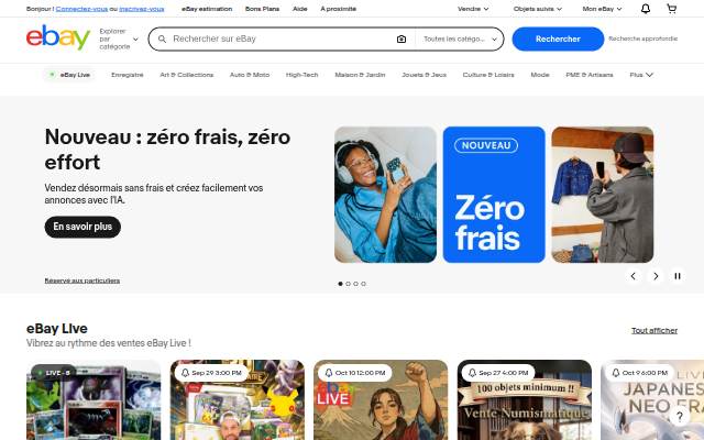 eBay storefront