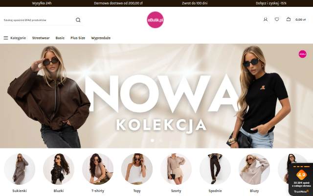 Startseite von eButik.pl