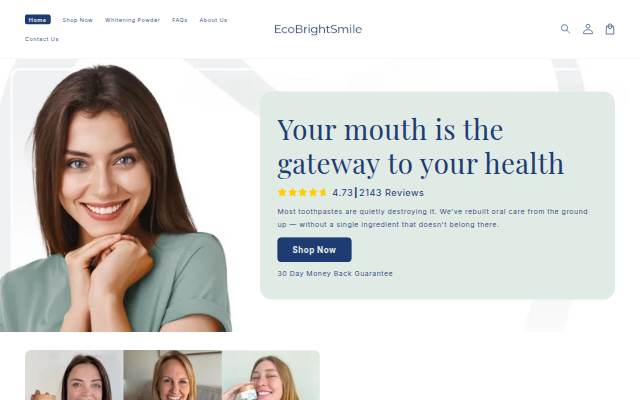 EcoBrightSmile storefront