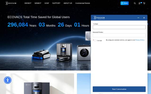 ECOVACS US storefront
