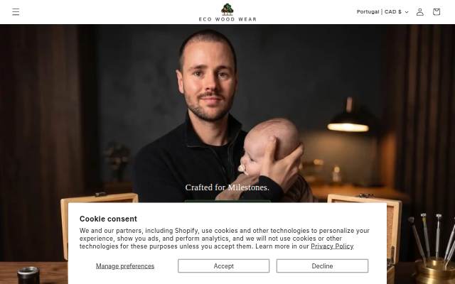 Eco Wood Wear storefront