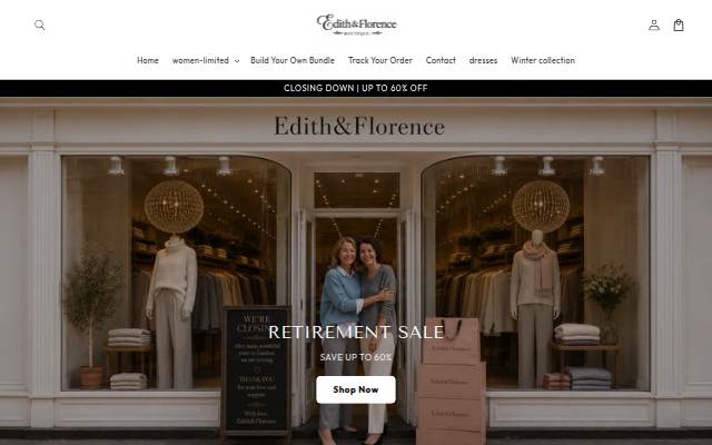Edith &amp; Florence storefront