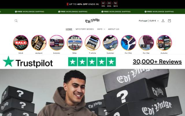 EdJ VNTGE storefront