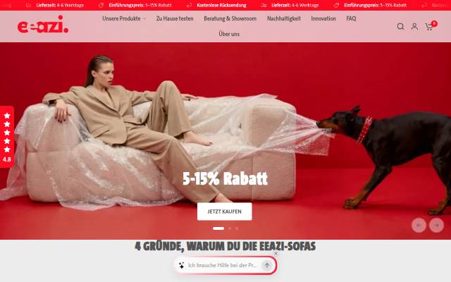 EEAZI storefront