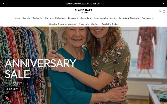 Elaine Hart London storefront