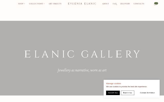 Vitrine de Elanic Gallery