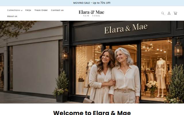 Elara &amp; Mae storefront