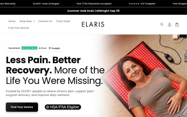 Startseite von Elaris Body