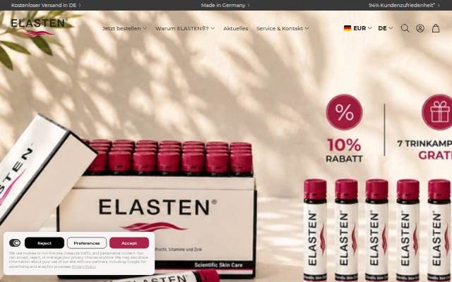 Startseite von ELASTEN®