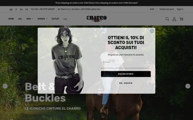 Montra da El Charro Sito Ufficiale