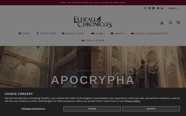 Eldfall Chronicles storefront