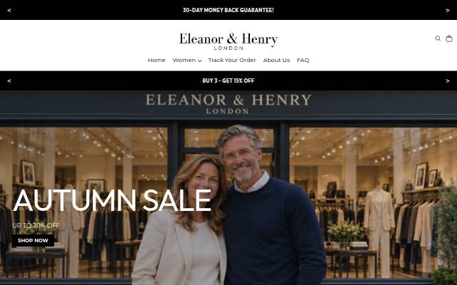 Eleanor &amp; Henry London storefront