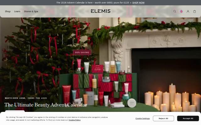 ELEMIS storefront