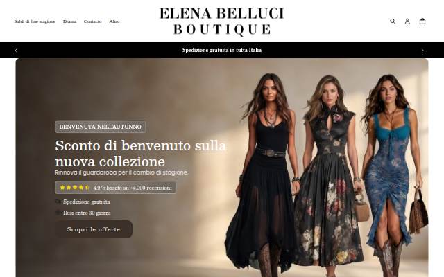Elena Belluci Boutique storefront