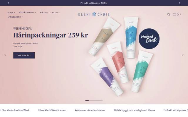 Eleni &amp; Chris Sverige storefront
