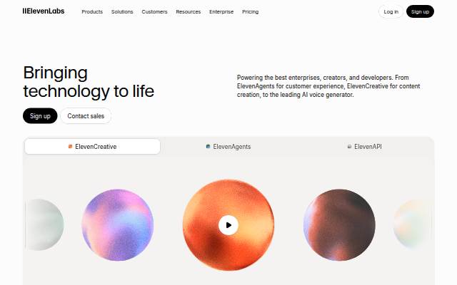 ElevenLabs storefront