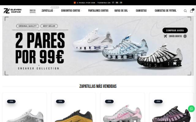Montra da Elevenzapas – Las mejores zapatillas del mercado