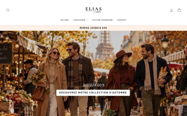 Elias Label storefront