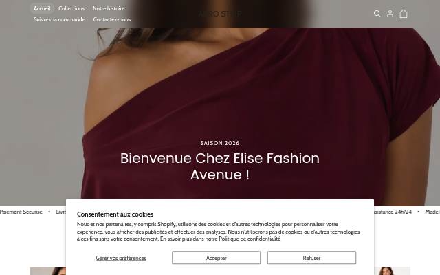 Élise Fashion Avenue storefront