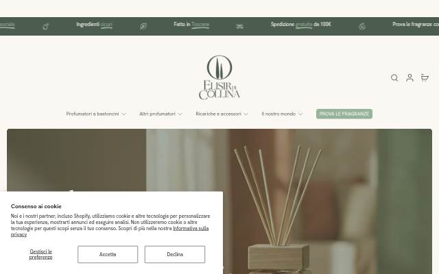 Startseite von Elisir di Collina