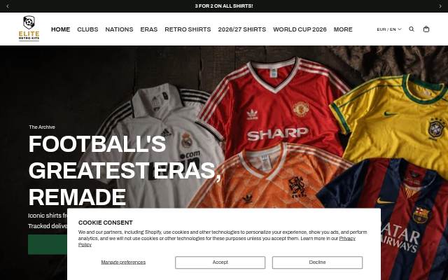 Elite Retro Kits storefront