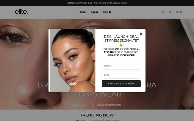 élite.THECOSMETICS storefront