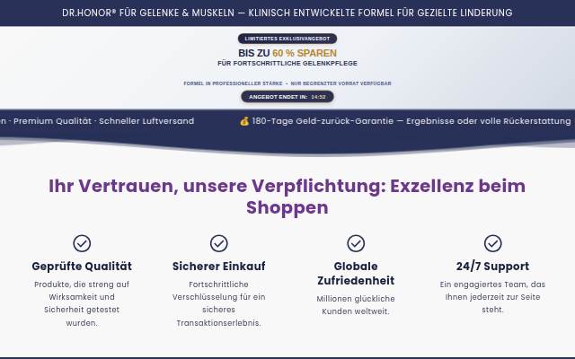 DR.HONOR® Offizieller Shop storefront
