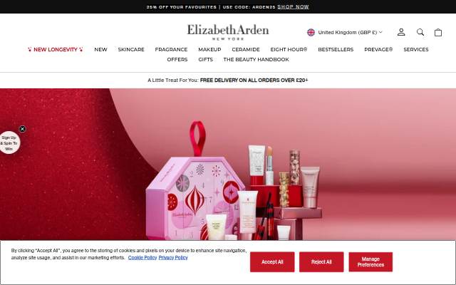 Montra da Elizabeth Arden UK