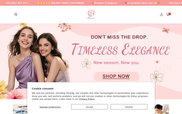 ellgance storefront