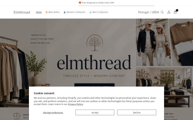 Vitrine de Elmthread